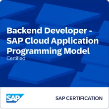 SAP Certified - Backend Developer - SAP Cloud Application Programming Model